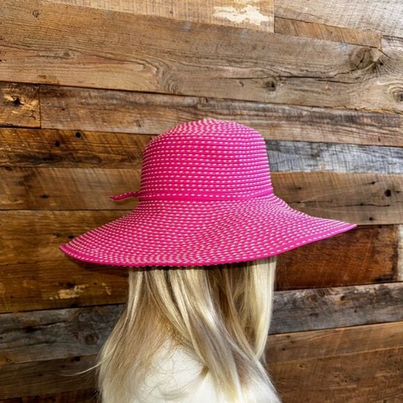 San Diego Women's Pink Ribbon Braid Hat with 5” brim EUC - Picture 11 of 16